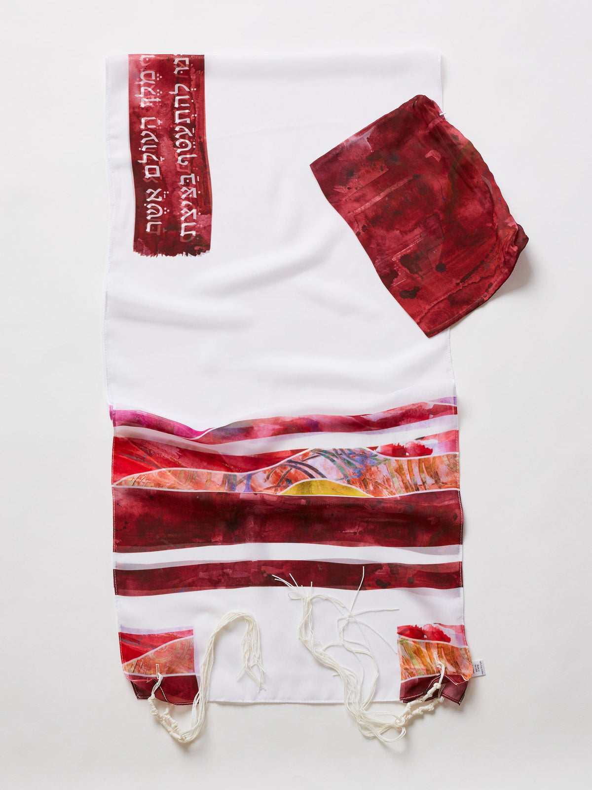 red nature tallit tallis