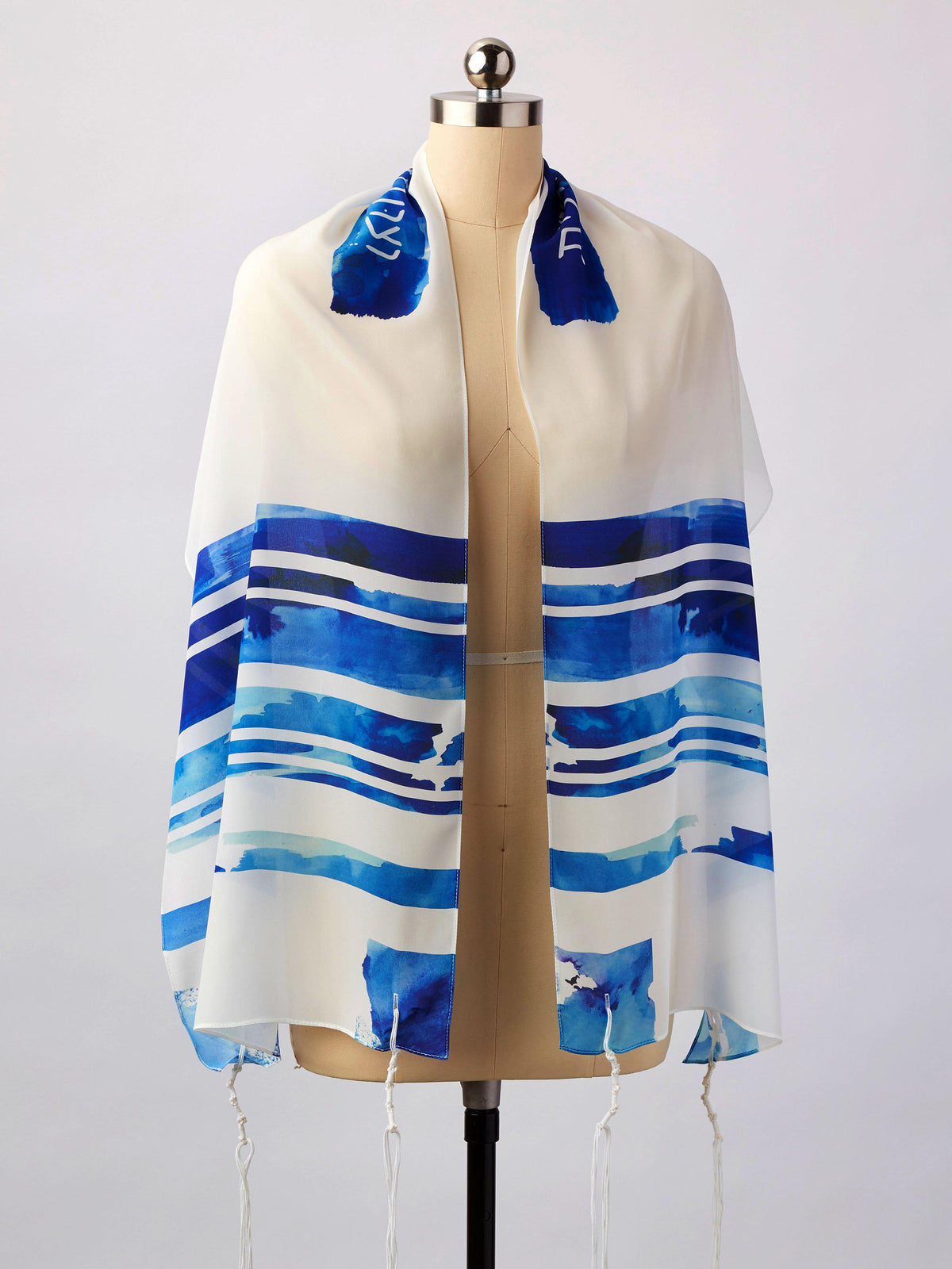 blue stripe tallit tallis