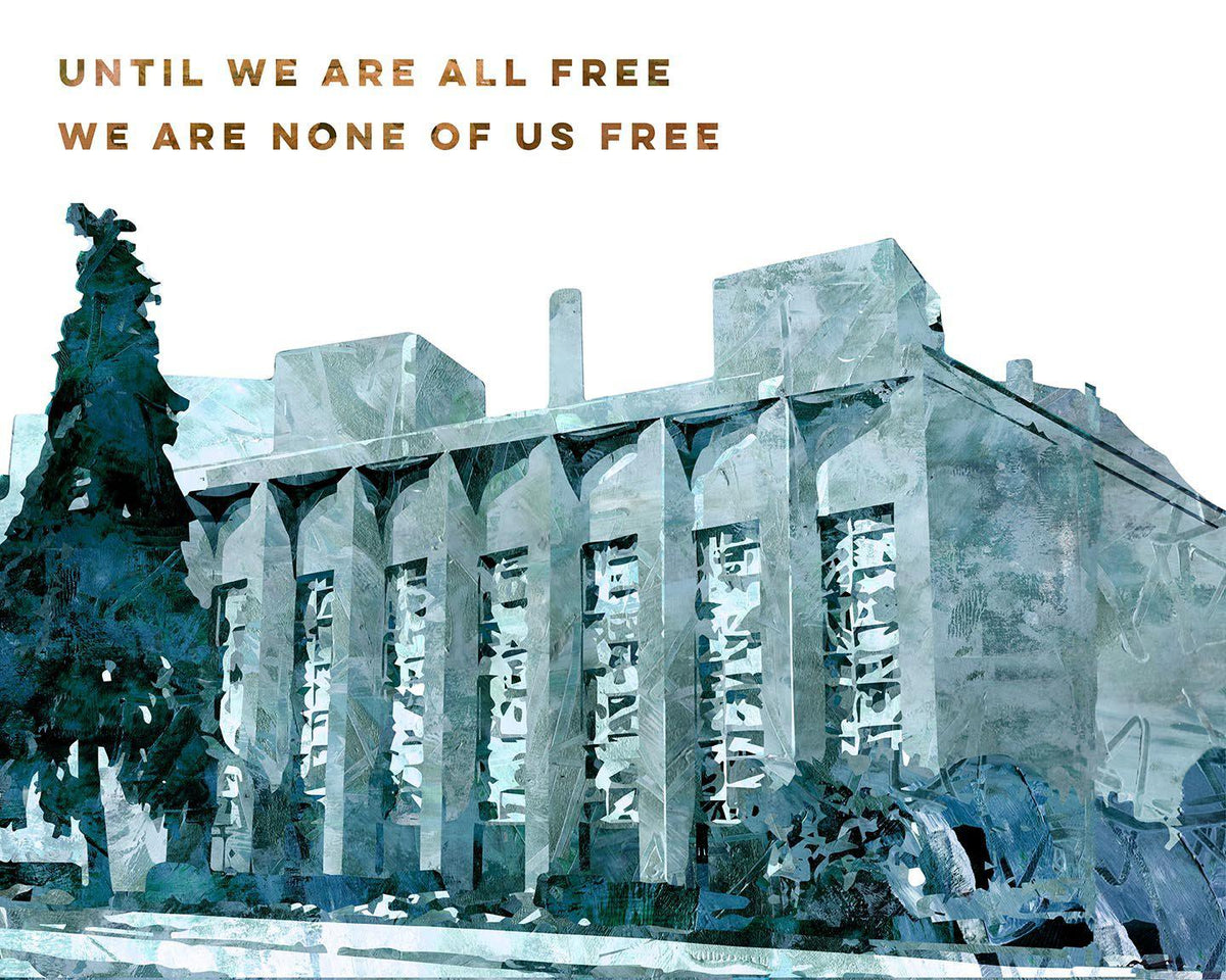 Until We Are All Free We Are None of Us Free - Tree of Life Memorial Art Print